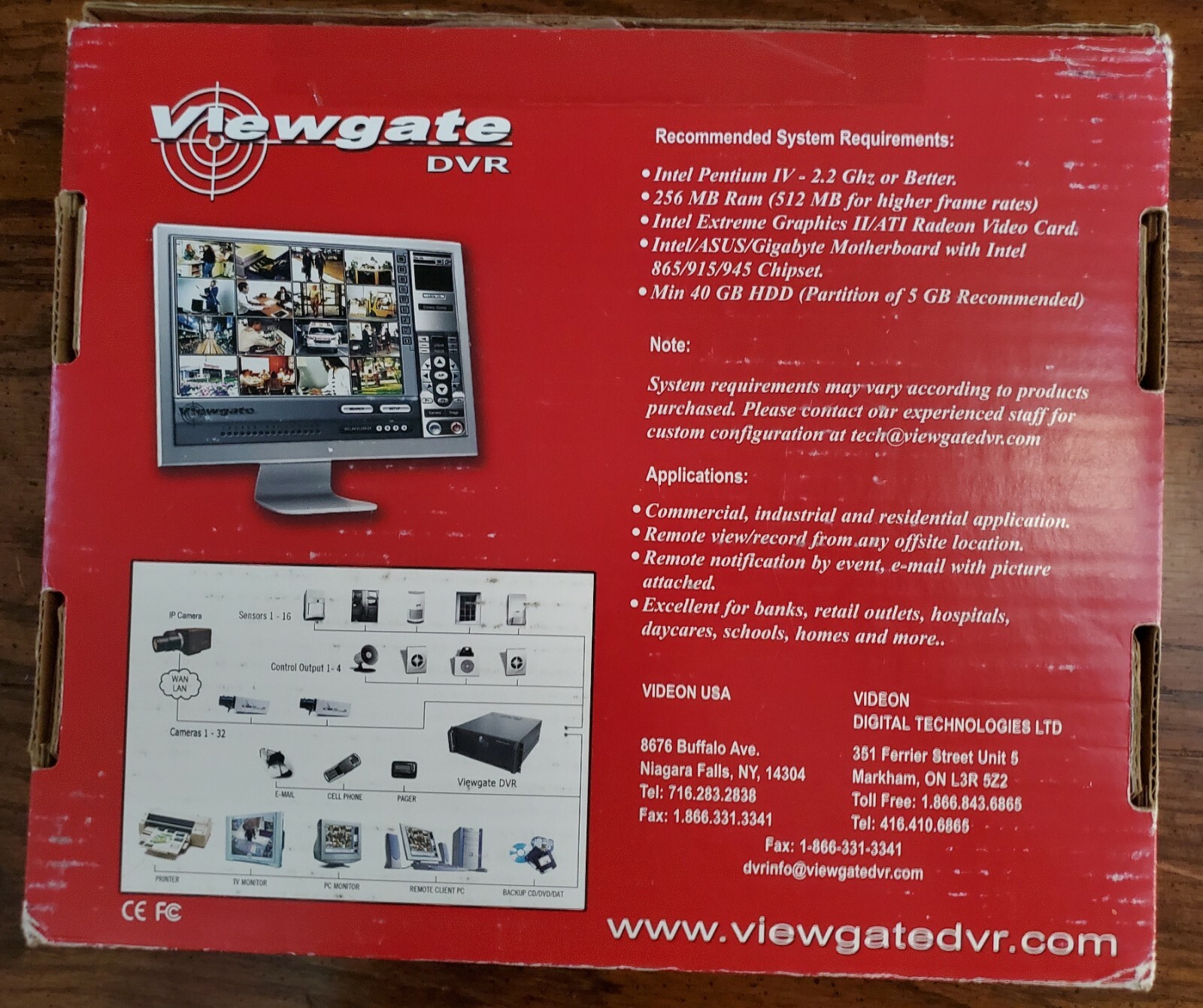 VIEWGATE HIGH PERFORMANCE VIDEO CAPTURE CARD - SECURITY CAMERA - VJ-VG48016EX