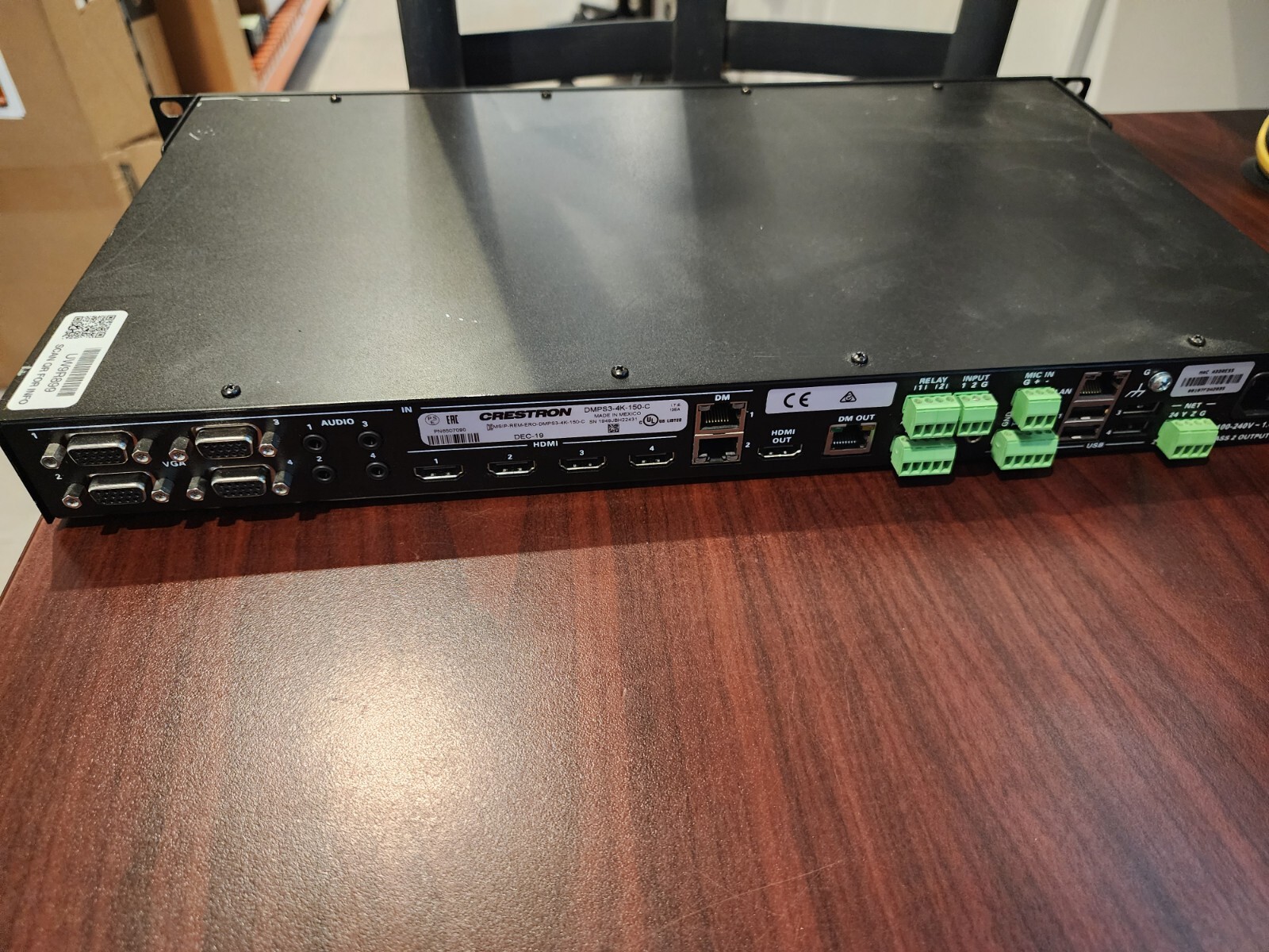 Crestron DMPS3 4K 150 C with power cord