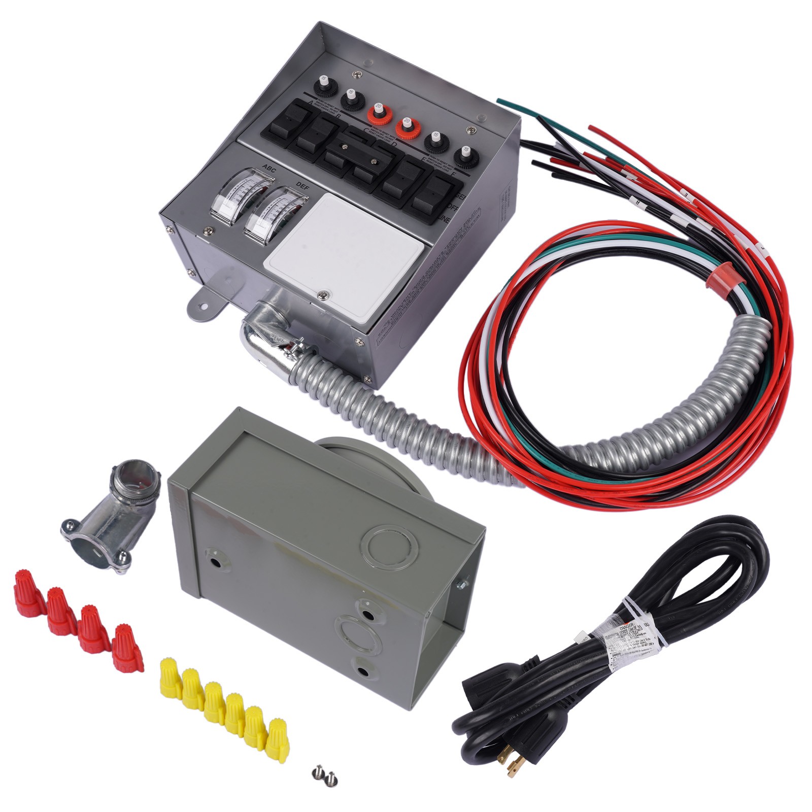 250V AC Generator Conversion Switch Kit 30Amp 6-circuit Pro/Tran #31406CWK NEW