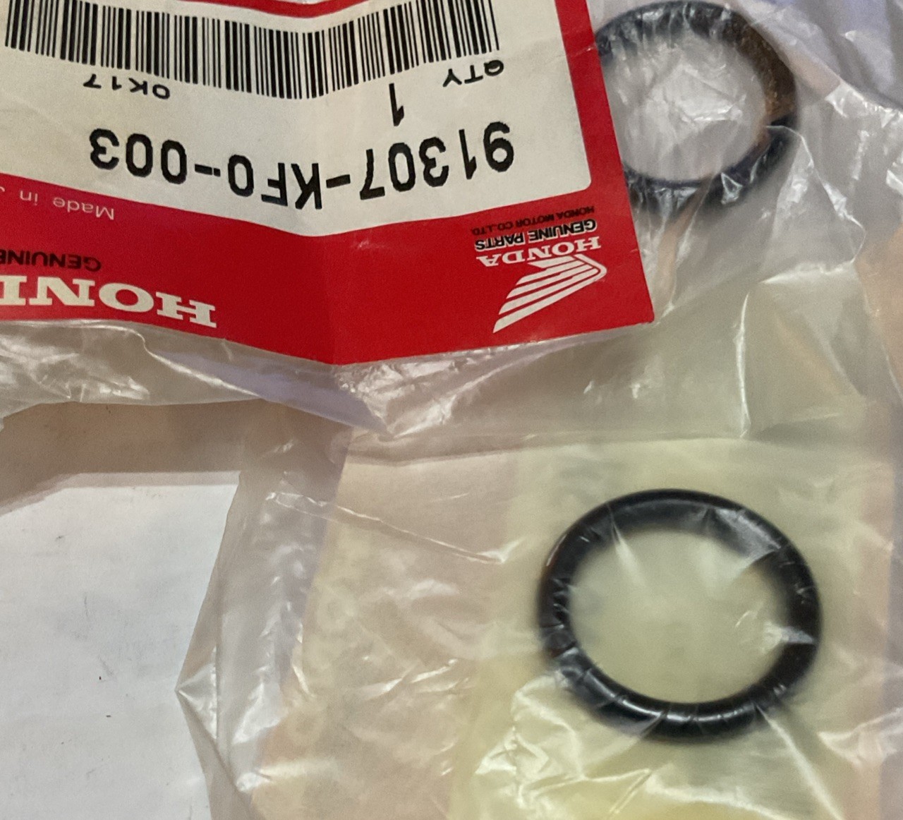 Honda OEM Honda O-RING (18X3) 91307-KF0-003 (Lot of 2)