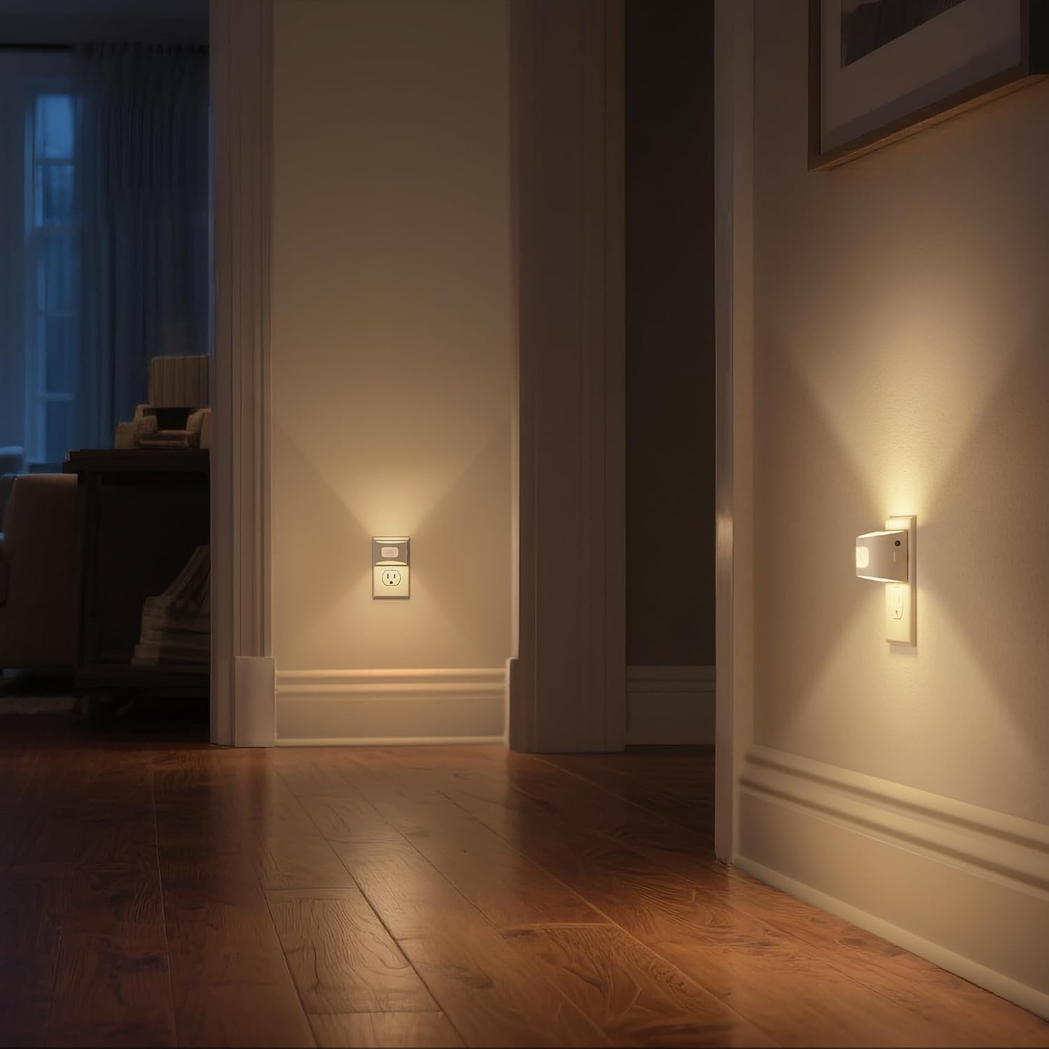 LED Night Light[2 Pack], Night Lights Plug into Wall, 3 Mode Motion Sensor Ni...