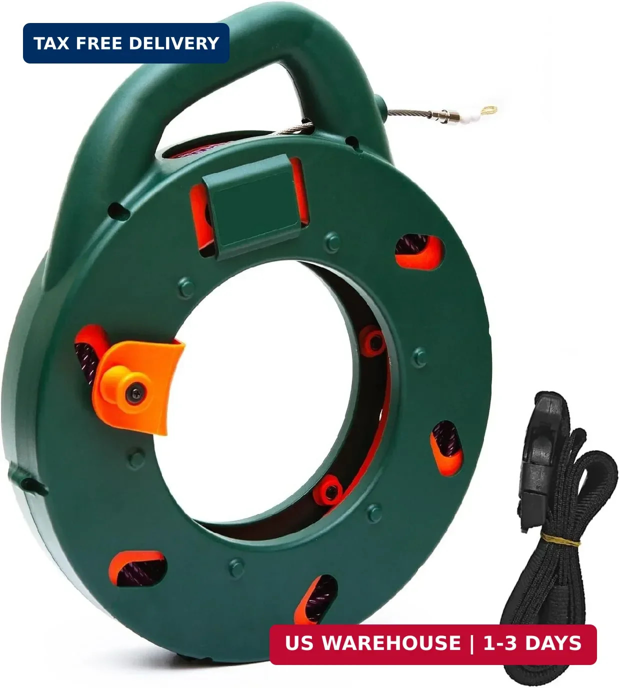 Fish Tape Wire Puller Cable Pulling Kit Wire Puller Cable Fish Tape Rod with Sto