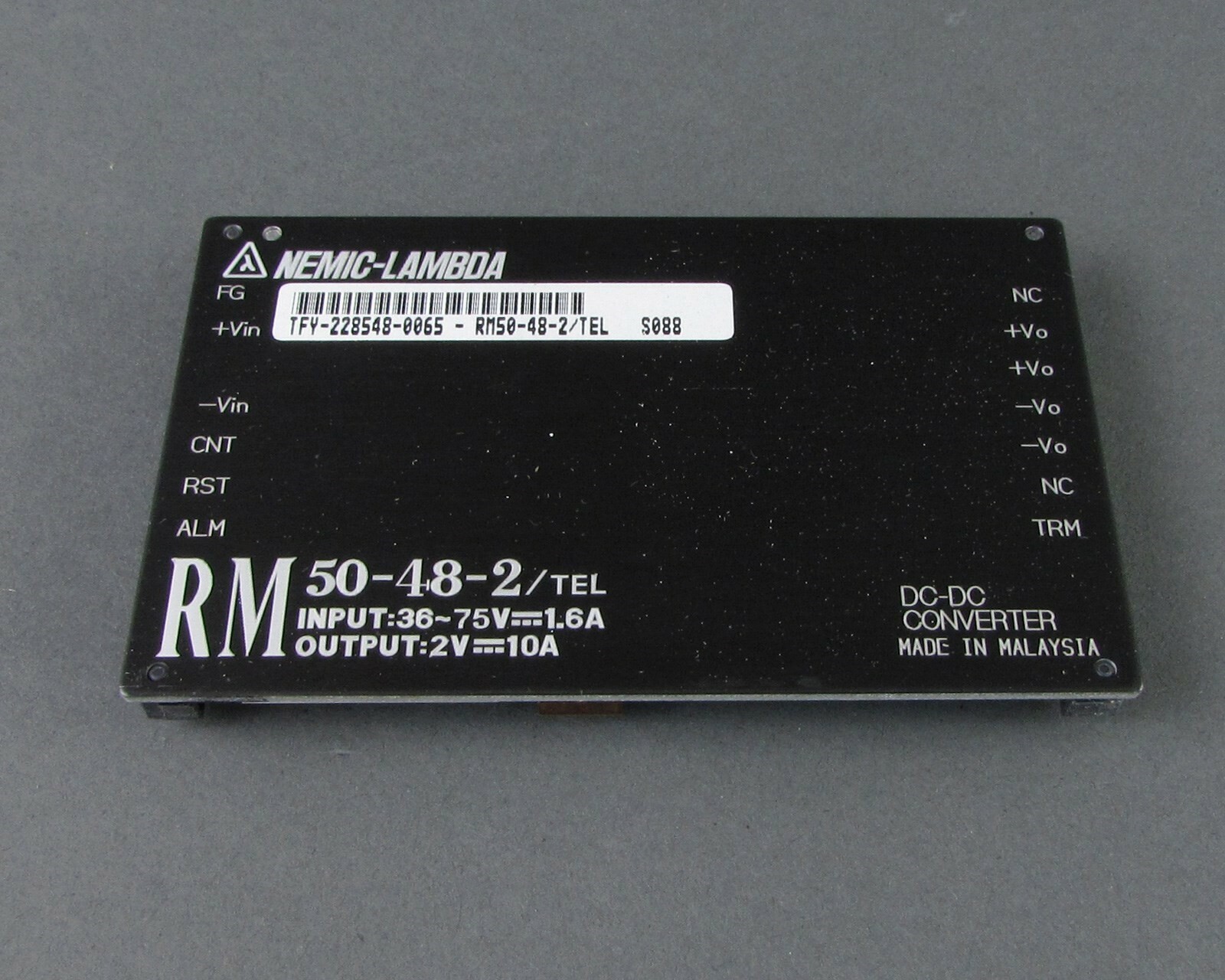 NEW Nemic Lambda RM50-48-2/TEL Power Module - 2V, 10A