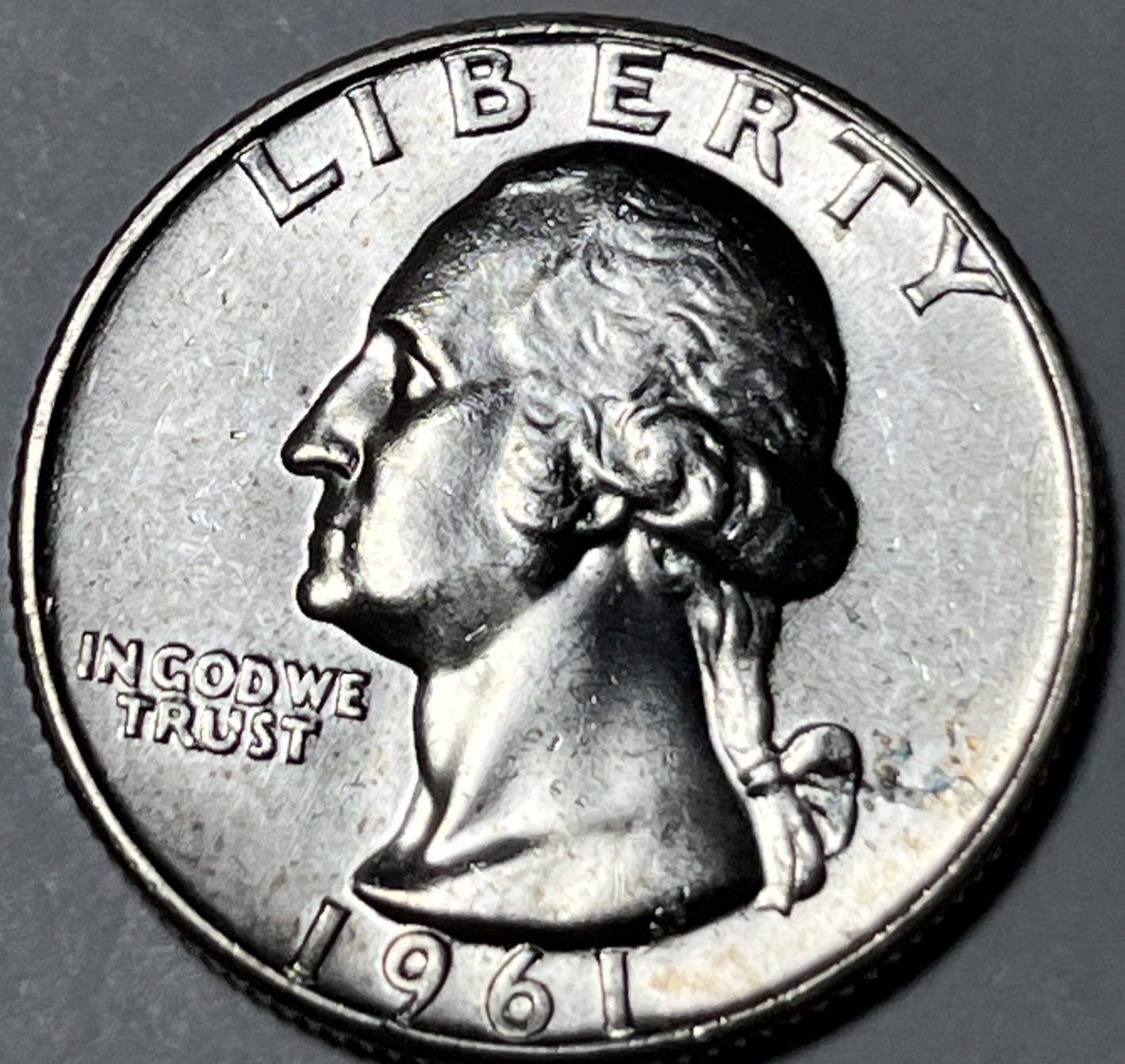 1961 Washington Silver Quarter Errors DDO Uncirculated