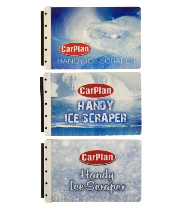 3x Carplan - Credit Card Size Wallet Purse Frost Snow Ice Car Window Scraper
