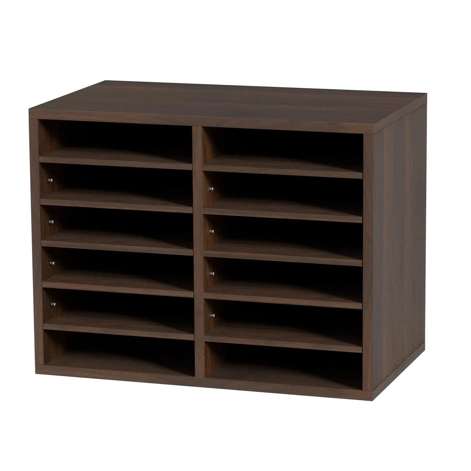Literature Organizers, 12 Compartments Office Mailbox with Adjustable Shelves