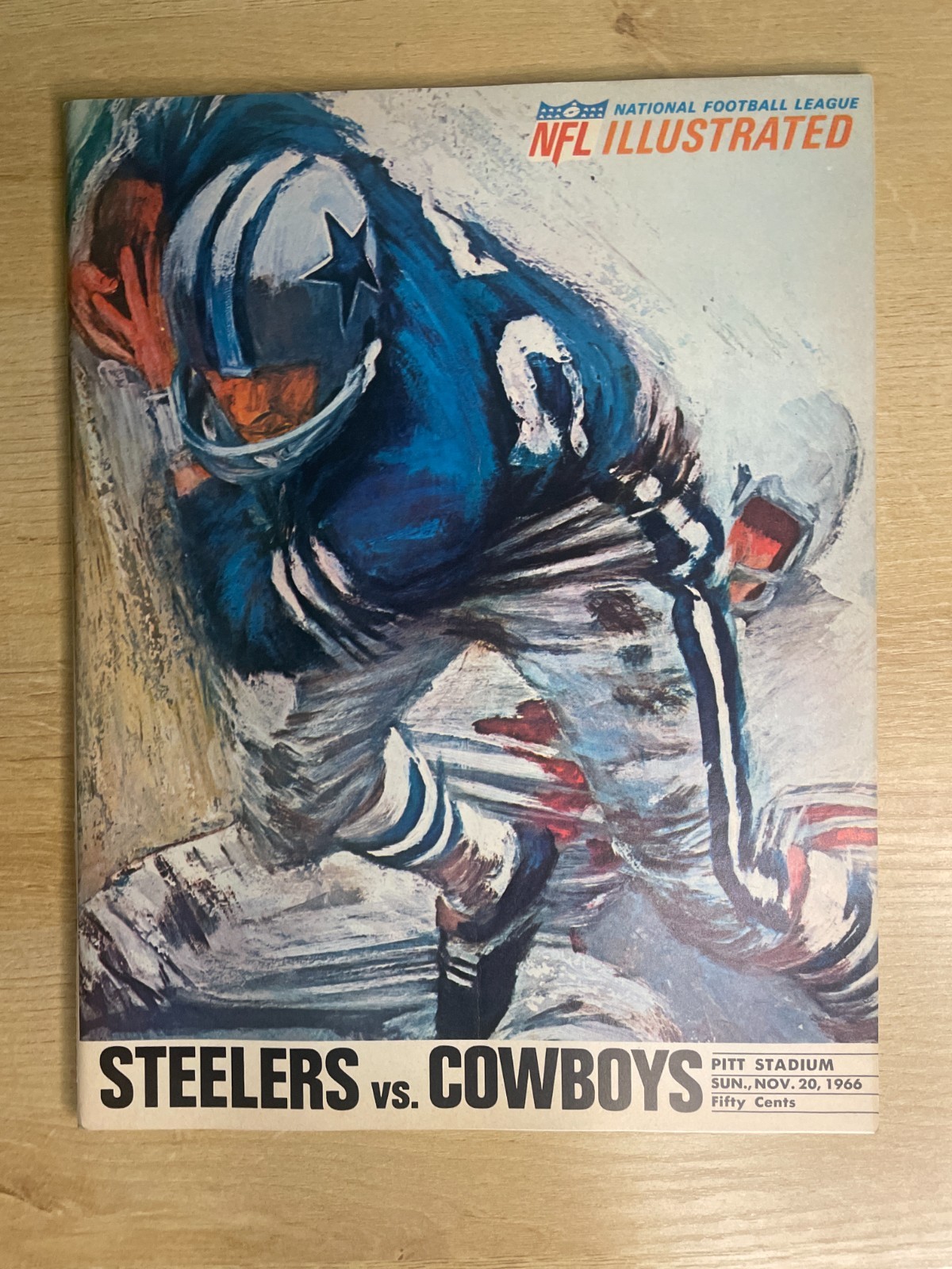 Vintage NFL Steelers Vs. Cowboys November 20, 1966 Program B3538