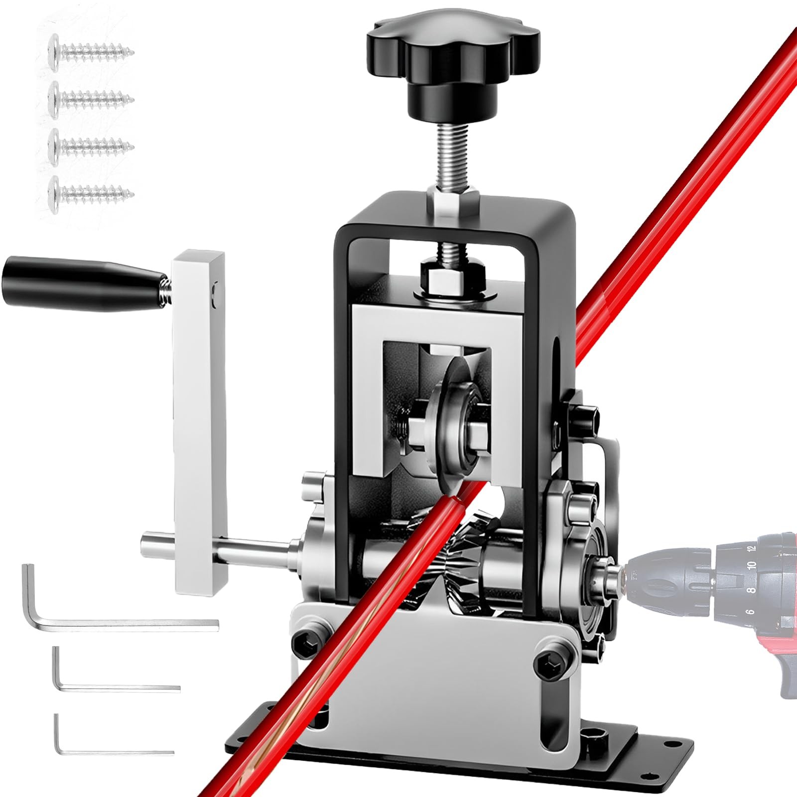 Wire Stripper Machine, 0.06''-0.98'' Manual or Drill Powered Wire Stripping Mach