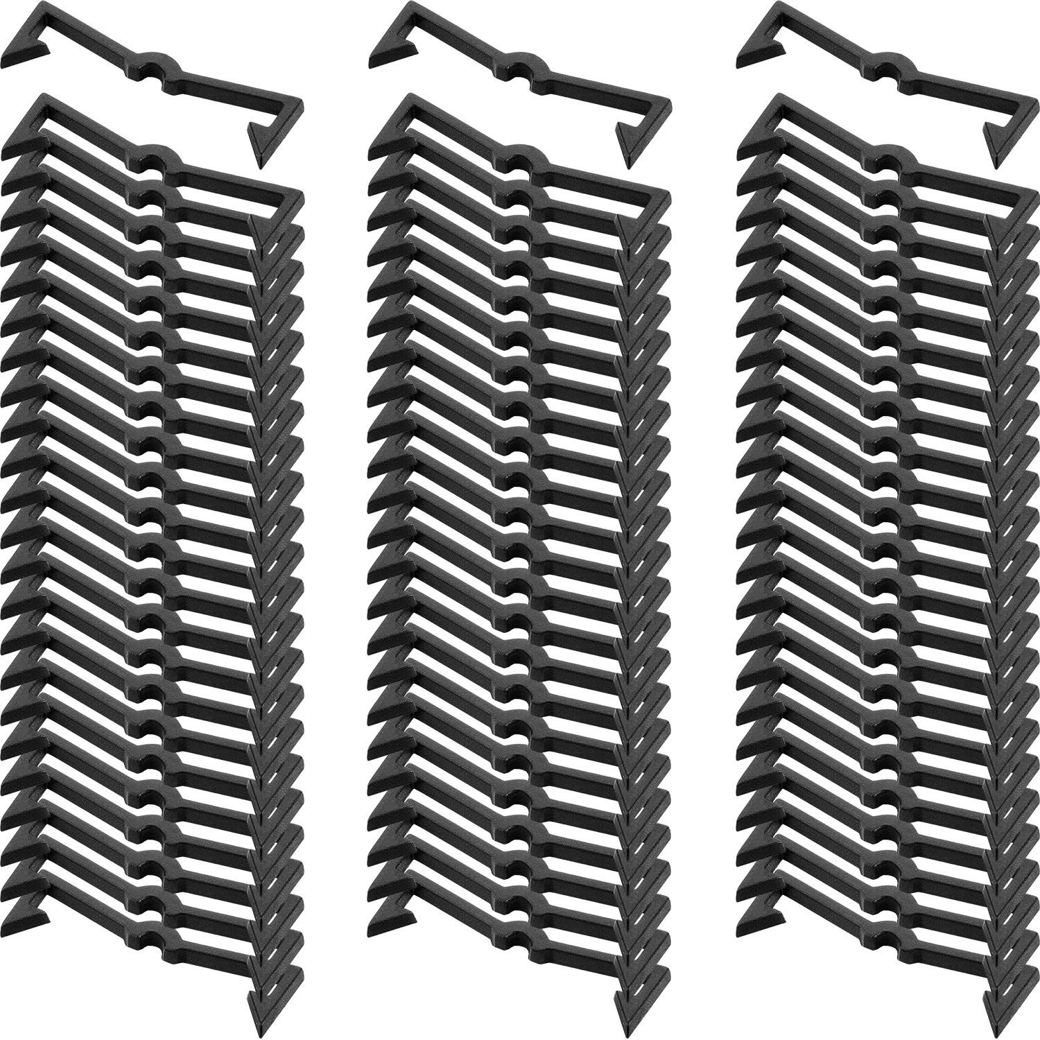 Mudder Pegboard Clips Hook Locks Black Plastic Peg