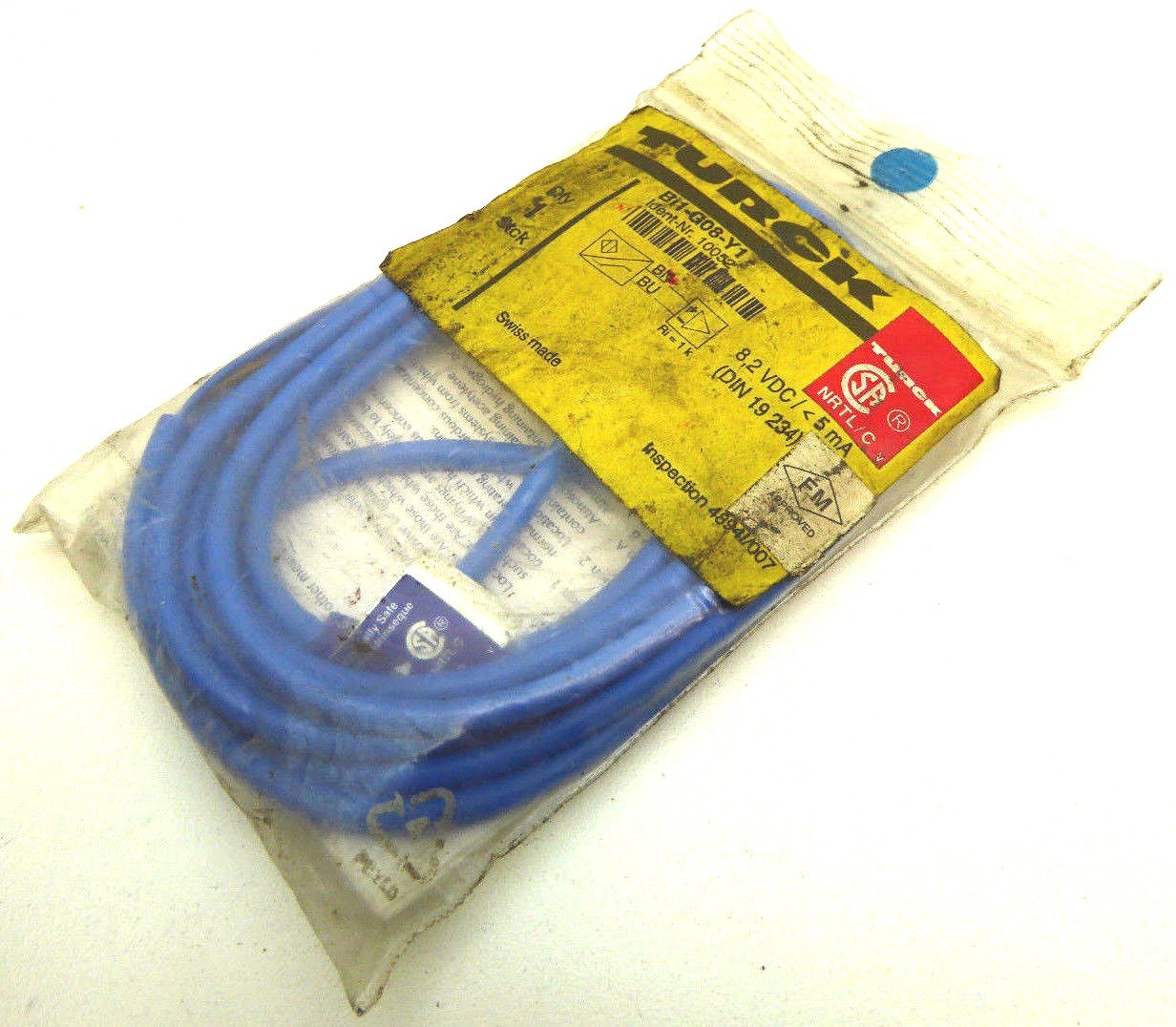Turck    BI1G08Y1   Proximity Sensor Cable     NEW