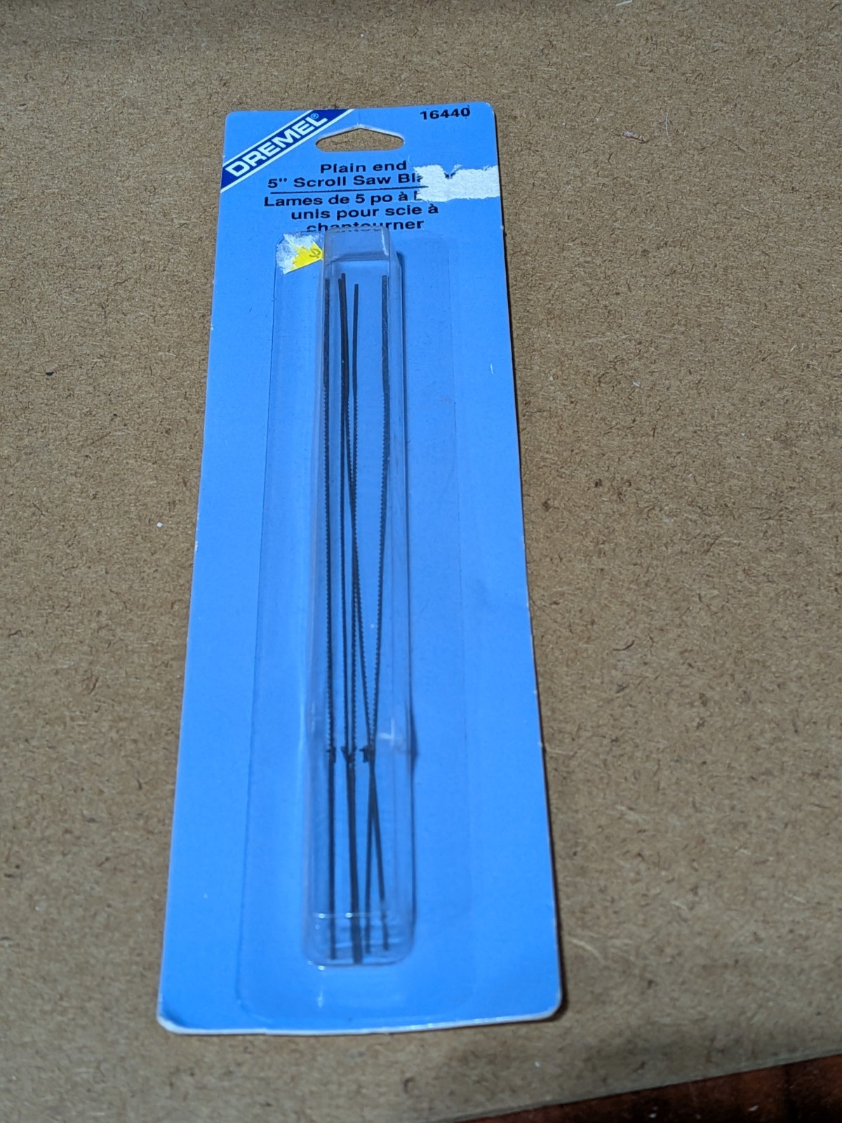 Dremel - #16440 - Plain End 5" Scroll Saw Blades - 5 Pieces - NOS