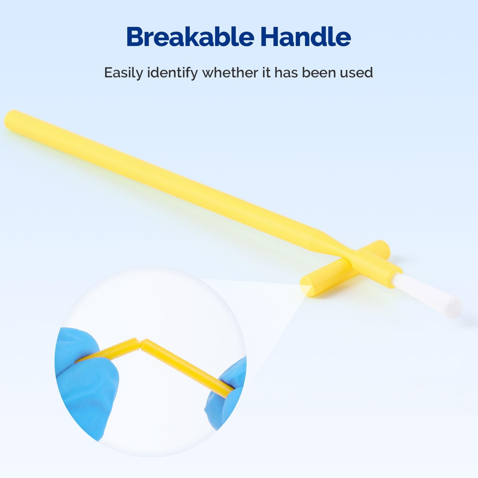 400pcs Disposable Dental Micro Applicator Brushes with Bendable White Brush T...