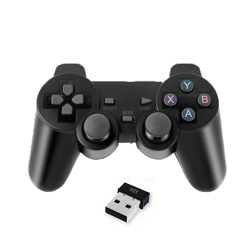 2 PCS 2.4Ghz Wireless Gamepad No Delay Game Controller USB Joystick For PC Andro