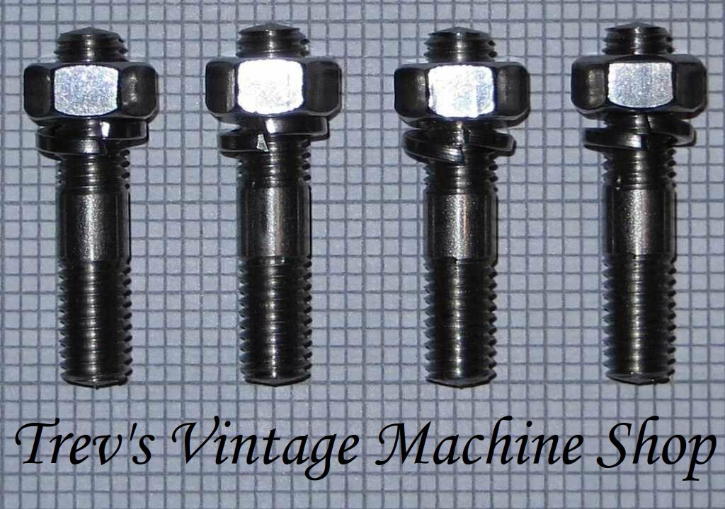 Yamaha YR5 stainless steel exhaust studs, nuts & spring washers, Qty 4. ES14
