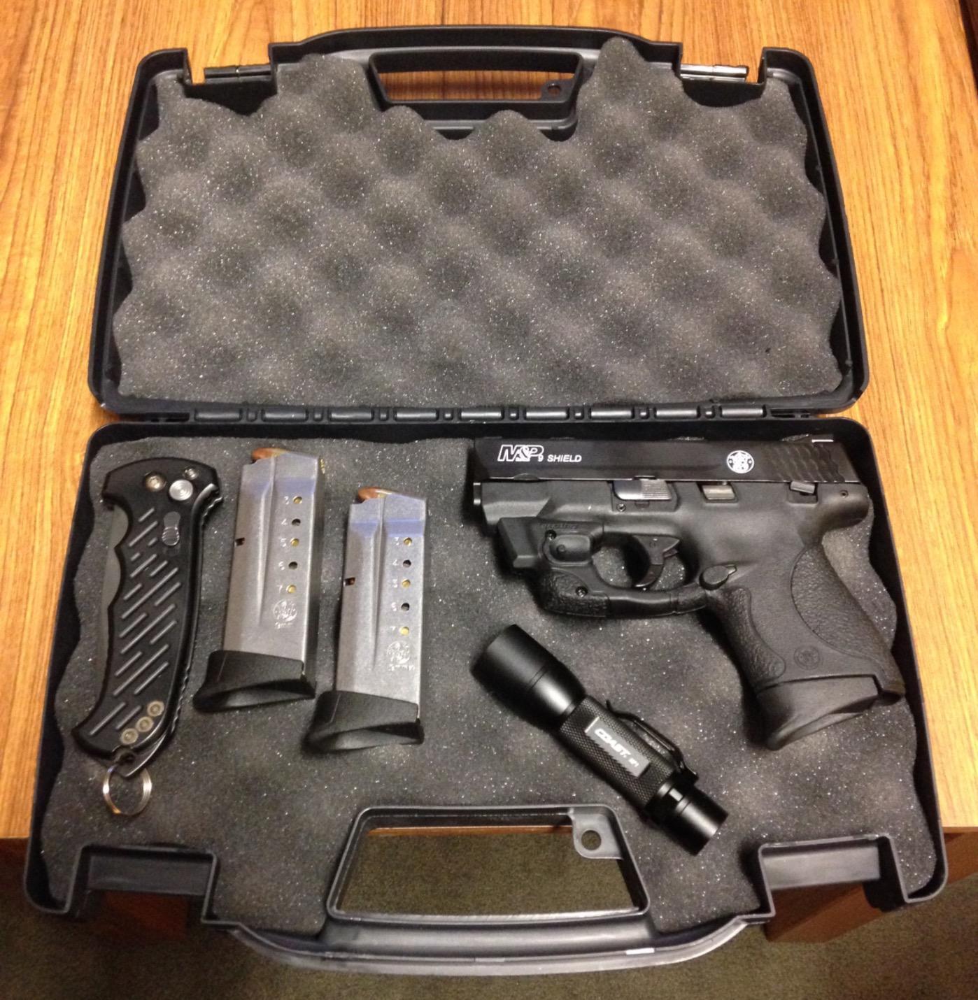 Pistol Storage Case – Hard Plastic. Padlock Tabs. Foam Protection