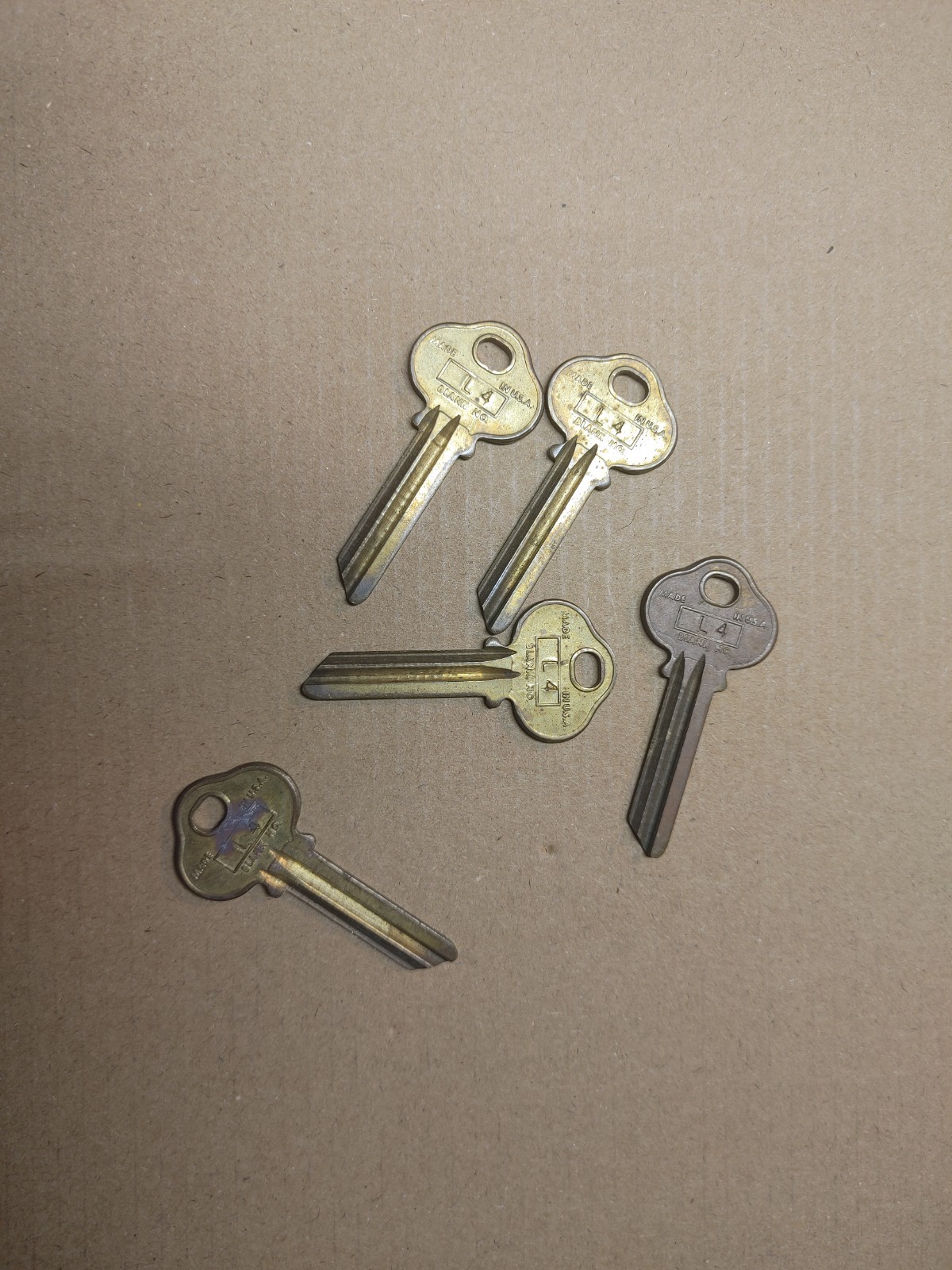Curtis  1004A  L4  L-4 Key Blank Brass! New! One Or Multiple! Vintage Bulldog!!
