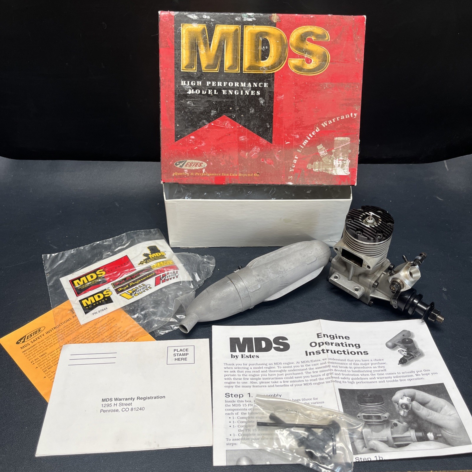 Vtg MDS 61,  .61 FS Aero With Muffler “High Performance Model Engines” Russia