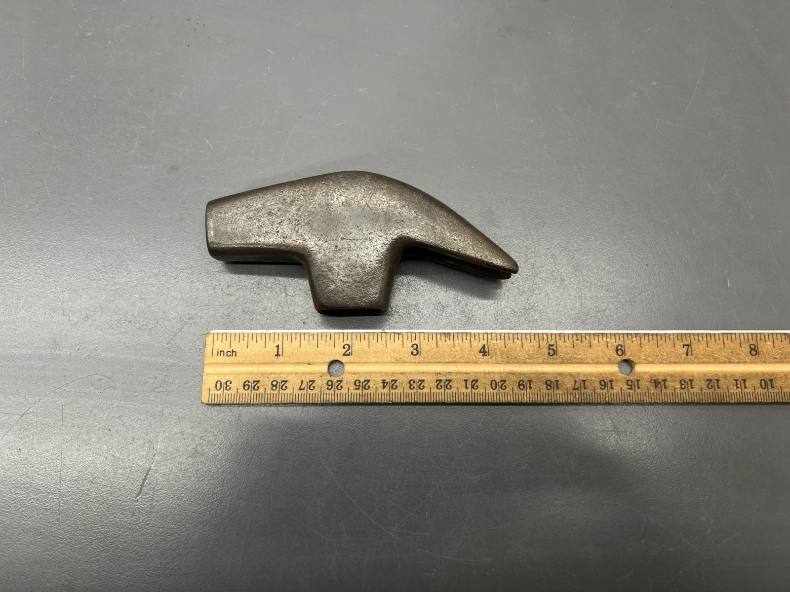 (c) VINTAGE UNBRANDED FARRIER HORSESHOE CLAW HAMMER HEAD 15oz