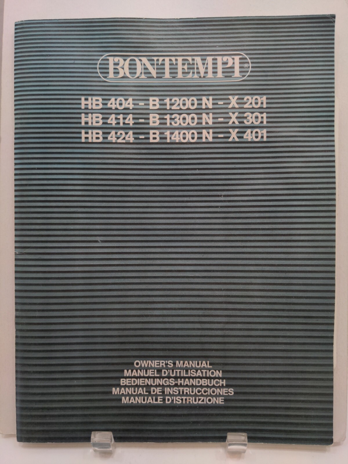 Bontempi HB 404 414 424 Keyboard Owners Manuel                               M19