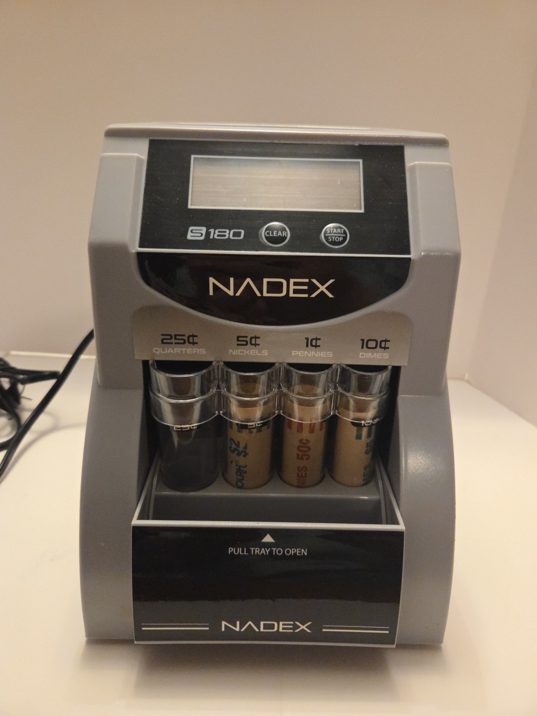 Nadex™ Coins S180 Digital Coin Counter, Sorter, and Wrapper. PARTS ONLY, AS IS