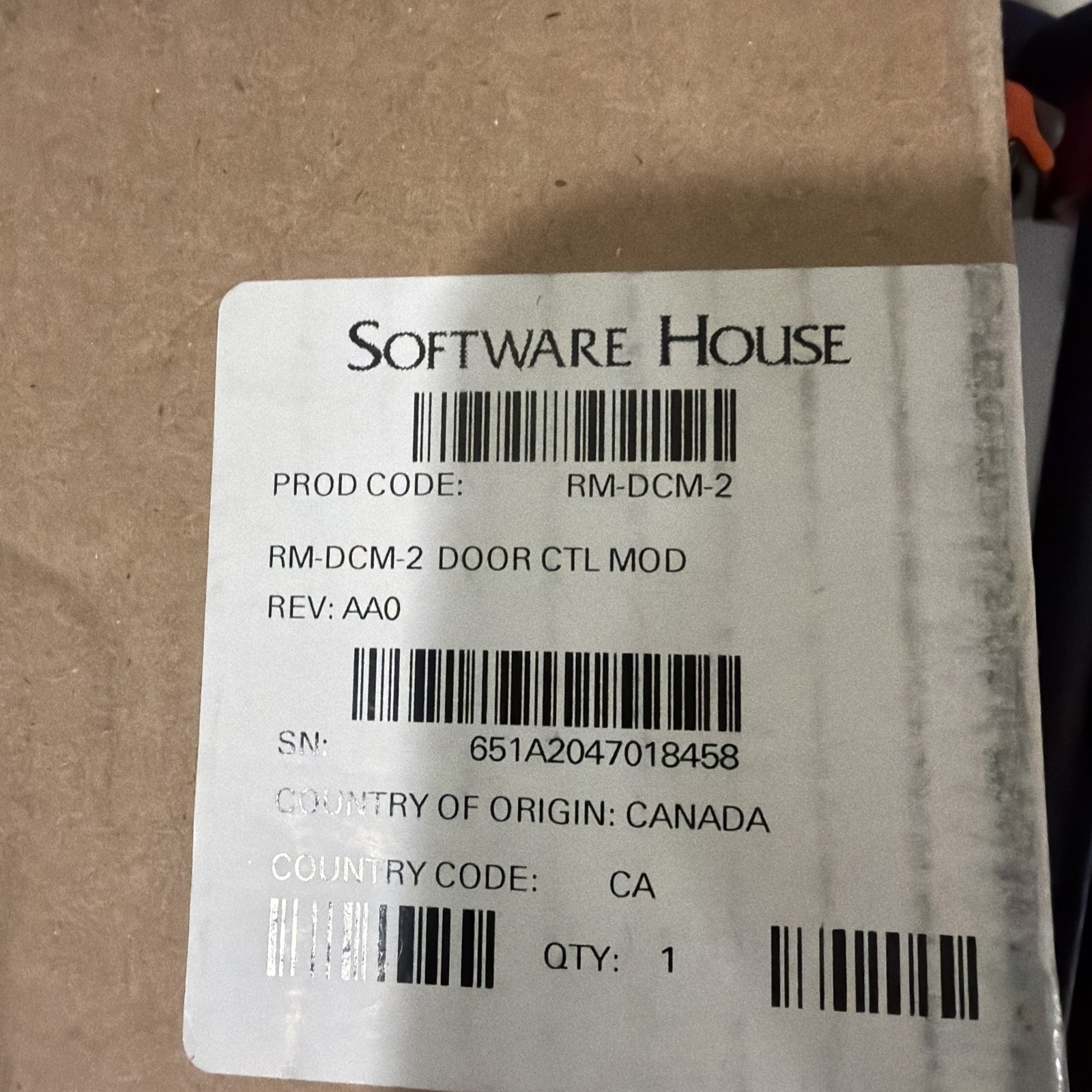 Software House RM-DCM-2 Door Control Module In Metal Enclosure