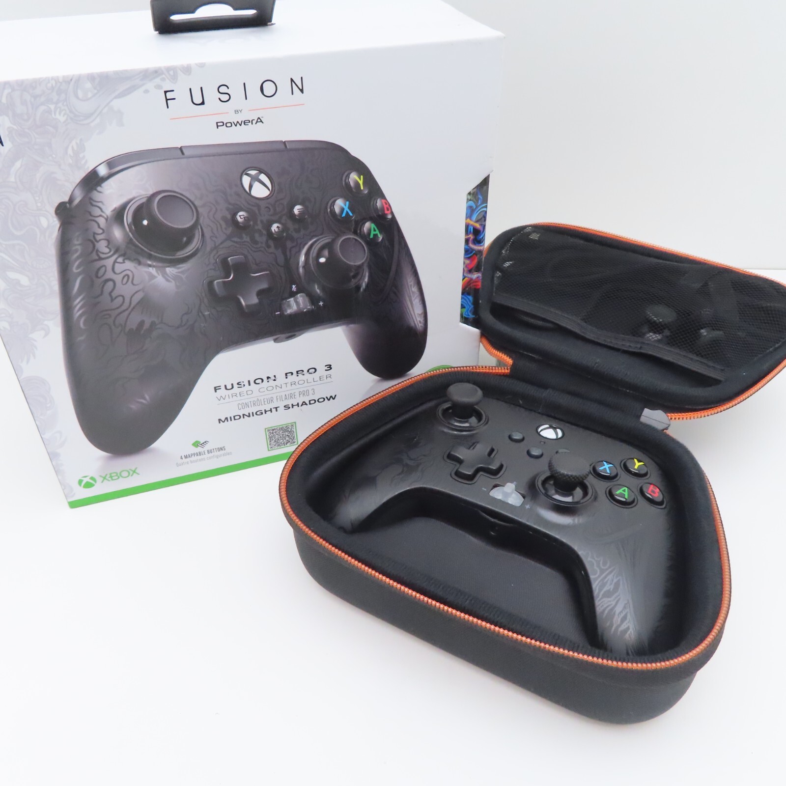 Power A Fusion Pro 3 Midnight Shadow Wired Mappable Controller for Xbox