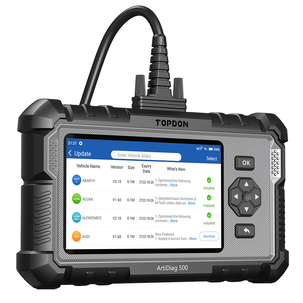 2026 TOPDON AD500 OBD2 Scanner 99% Vehicle Coverage 100% Brand New & Authentic
