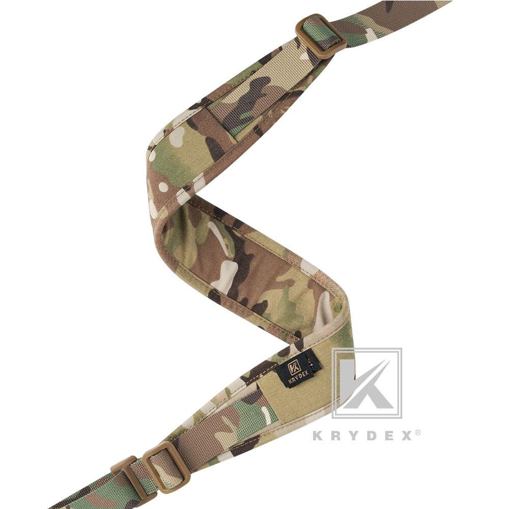 KRYDEX Tactical Sling Strap Modular Slingster Pull Tab 2-Point Quick Adjust Camo