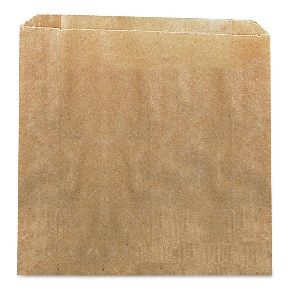 HOSPECO 6802W 8.5" x 7" x 8" Waxed Napkin Liners - Brown (500/Carton) New