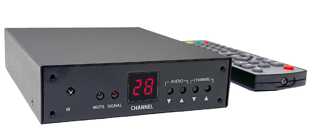 PAL-I Cable TV Tuner RF Coax To Composite A/V Demodulator