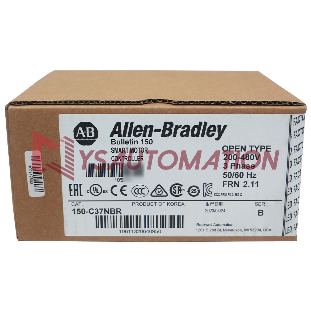 New Allen-Bradley 150-C37NBR SMC-3 37A Smart Motor Controller