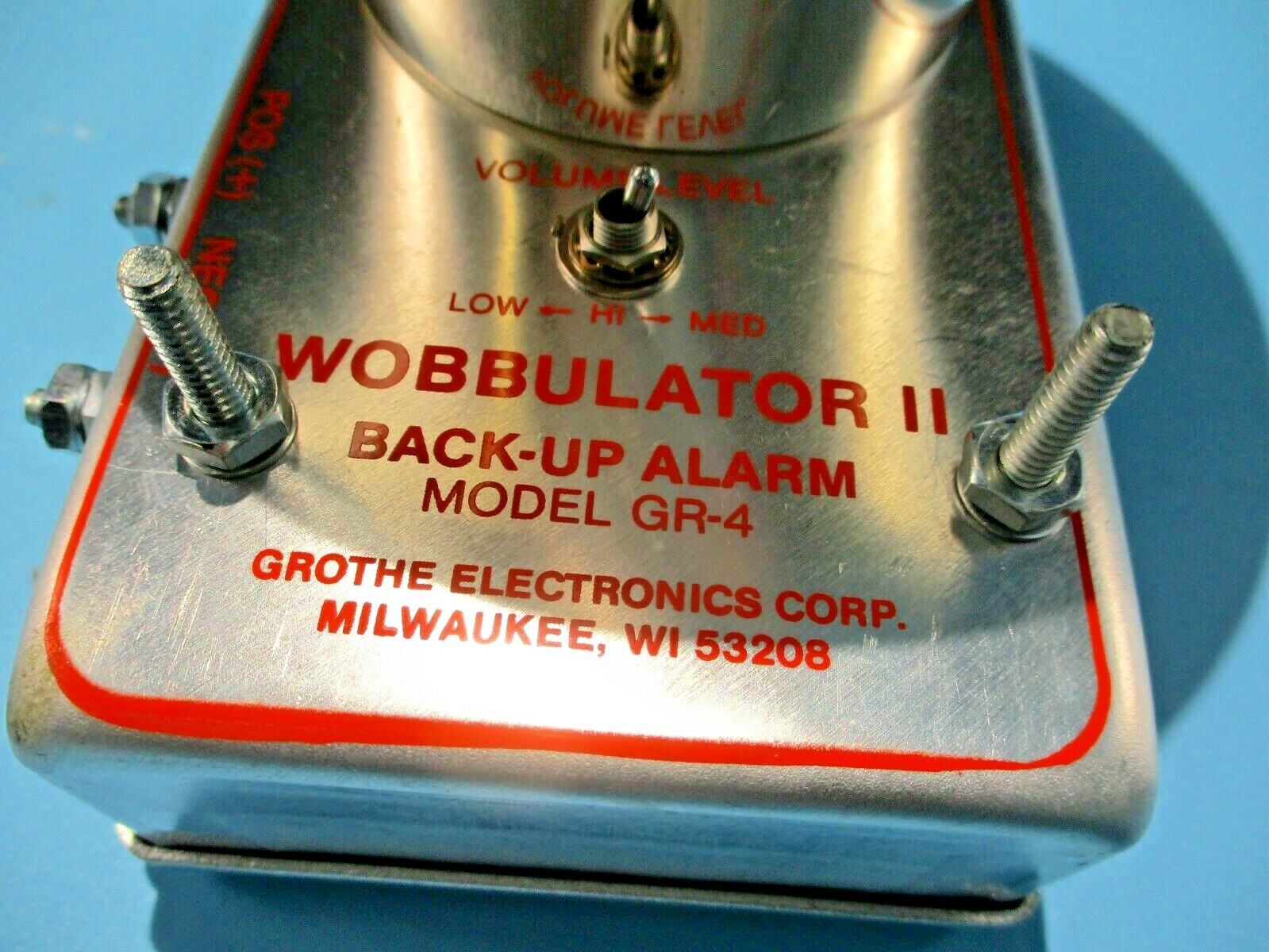 NEW GROTHE WOBBULATOR GR-4 BACK-UP ALARM