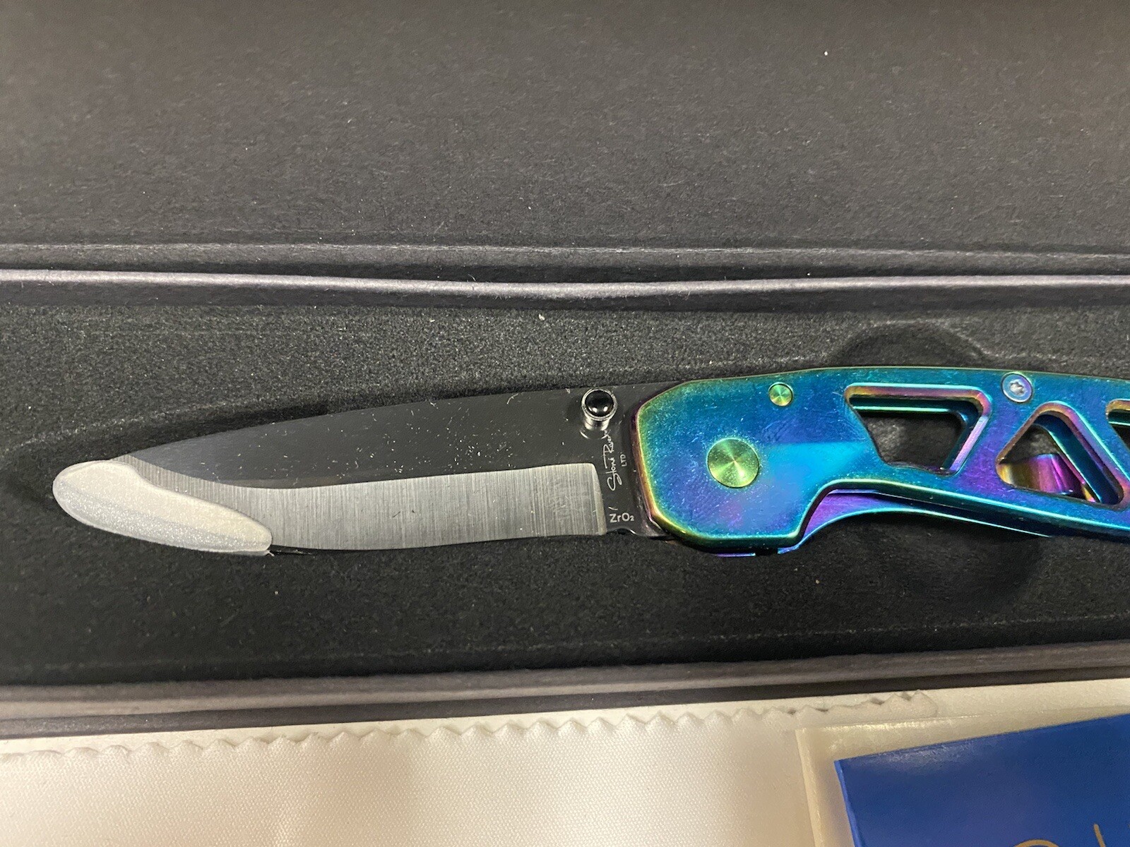 New Stone River Gear SRG5RTB Ceramic Folding Knife w Titanium Coated Handle