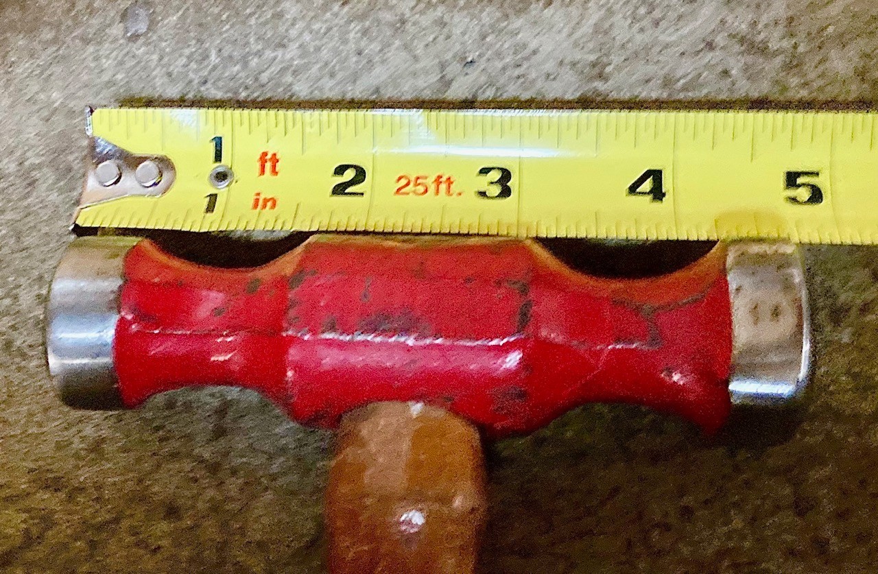 Vintage 1.5 lb Forge Rounding Hammer – Domed Round & Square Faces - Hickory