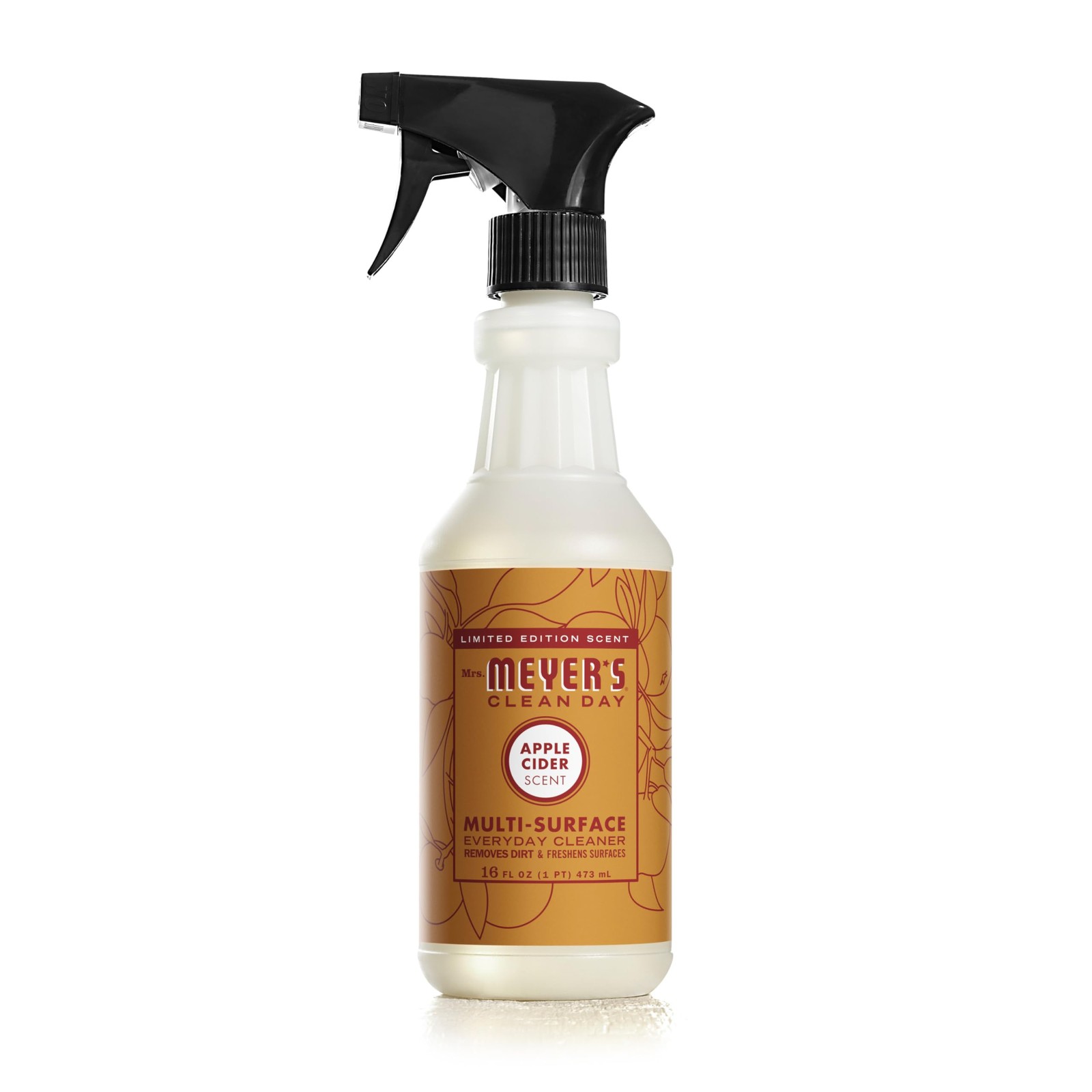 Mrs Meyer's Apple Cider Multi Surface Cleaner 16 Oz Fresh Scent Cruelty Free