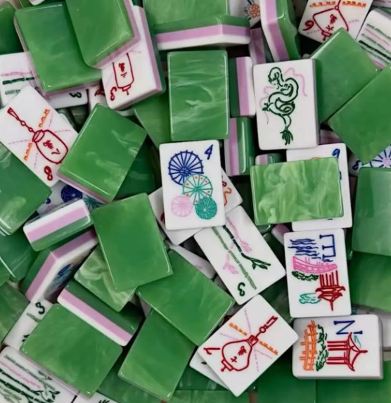 American Mahjong Tiles set ,160 tiles,Emerald green💚