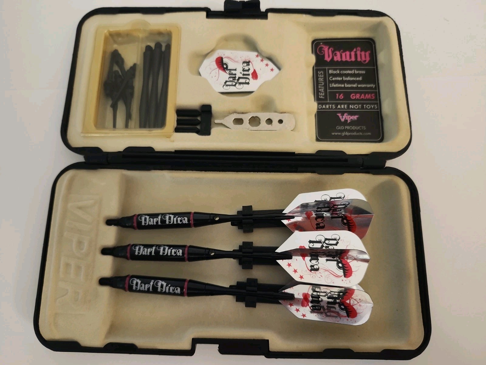 Viper Vanity Dart Diva Soft Tip Dart Set 16 Grams With Case Used