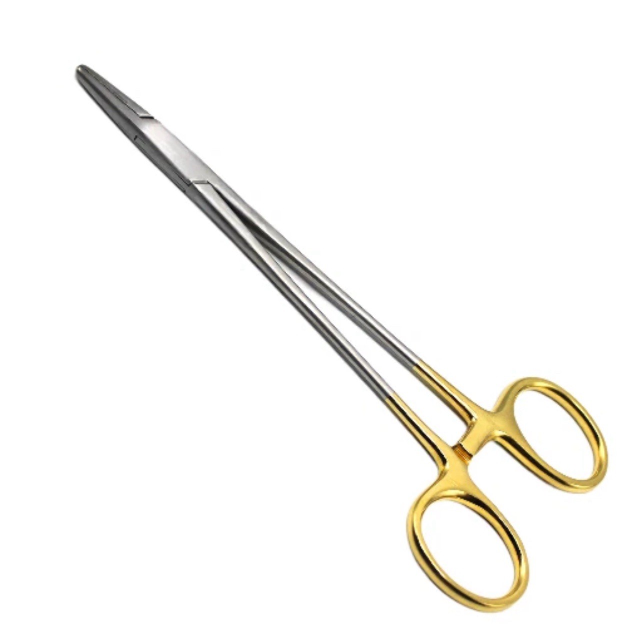 TC Mayo-Hegar Needle Holder, 7", Straight, Serrated Jaws, Premium