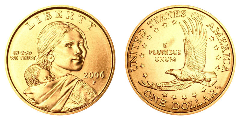 BU 2006 P Sacagawea Dollar Coin From Mint Roll