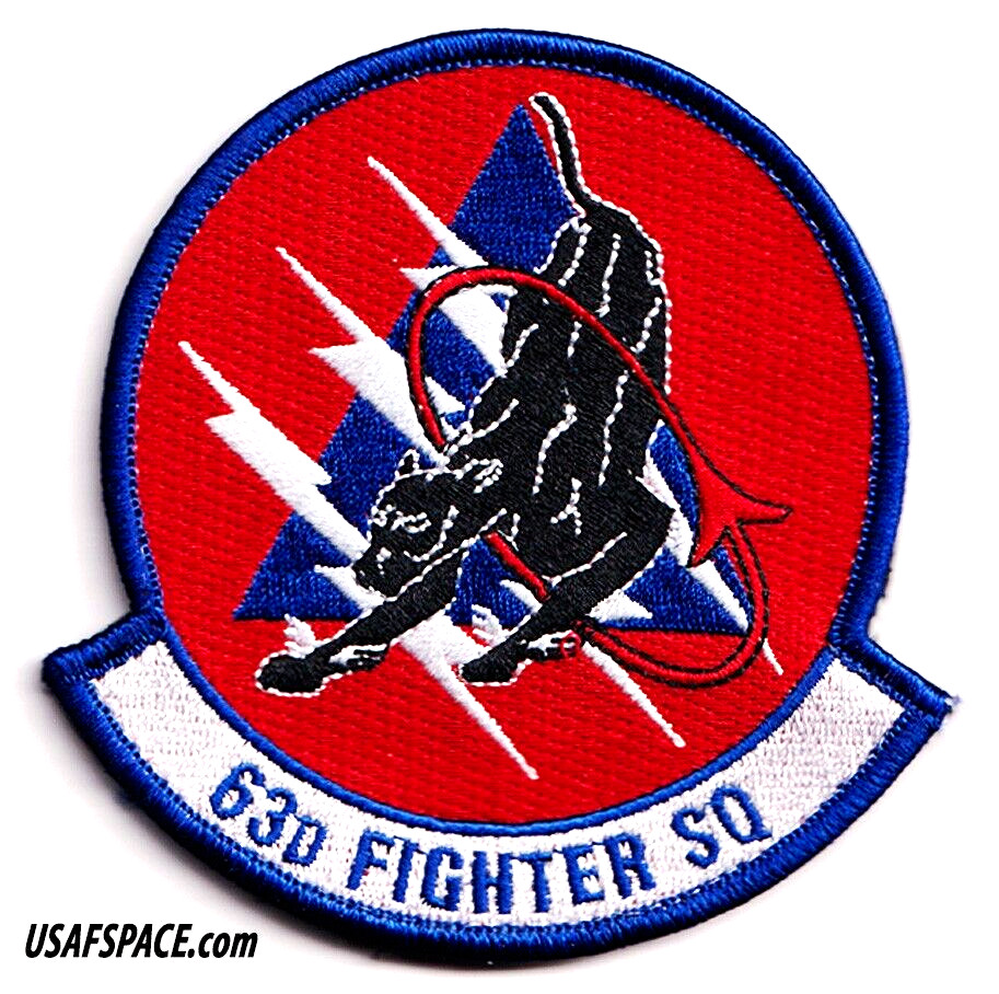 USAF 63D FIGHTER SQ -63 FS- F-35-LIGHTNING -Luke AFB-ORIGINAL VEL HERITAGE PATCH