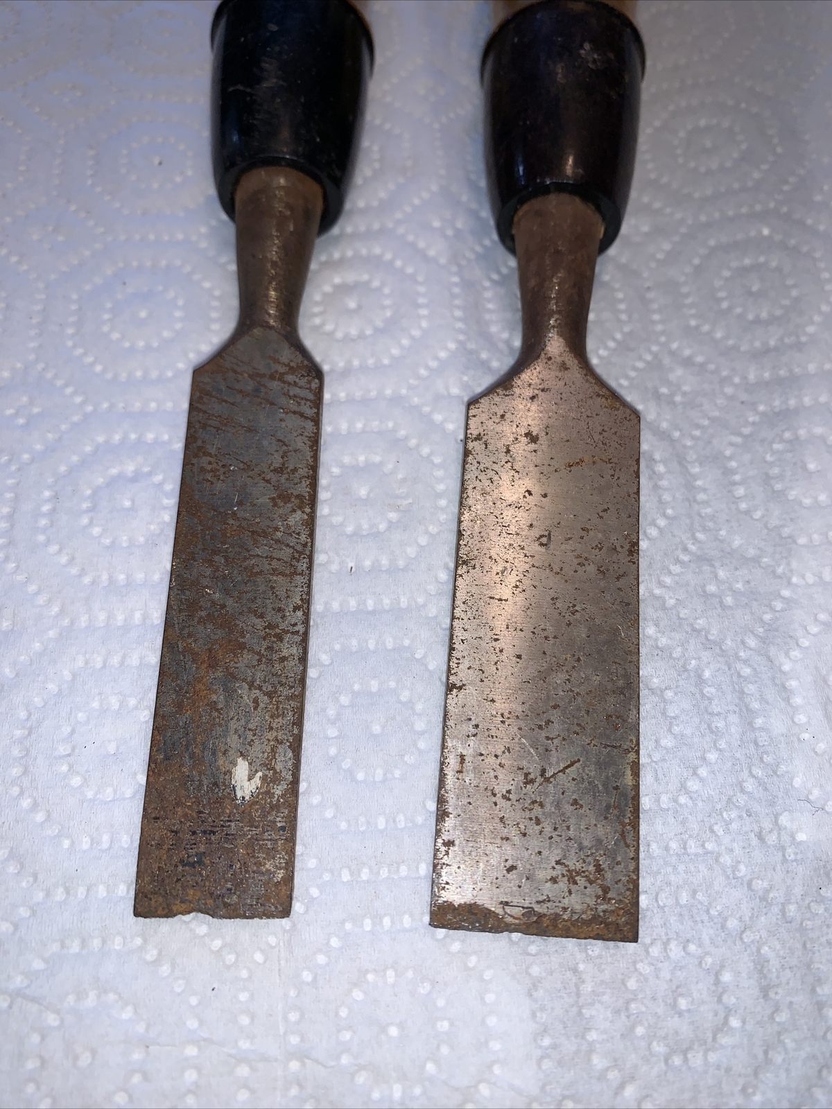 Vintage Stanley Professional 16-616 And 16-612 Chisels