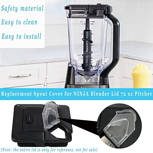 Blender Lid Replacement for Ninja, Replacement Lid Blender Top Parts for Ninja B