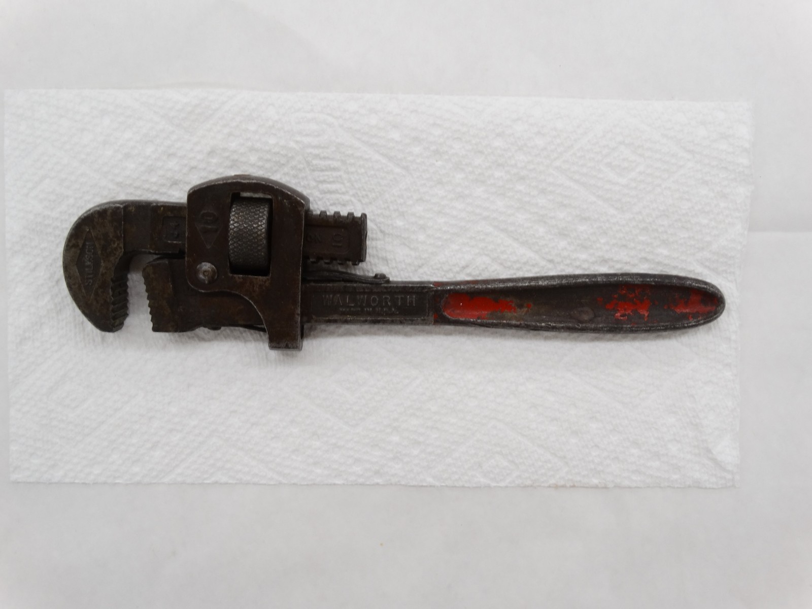 Vintage Walworth Stillson No. 10 Adjustable Pipe Wrench Made in USA