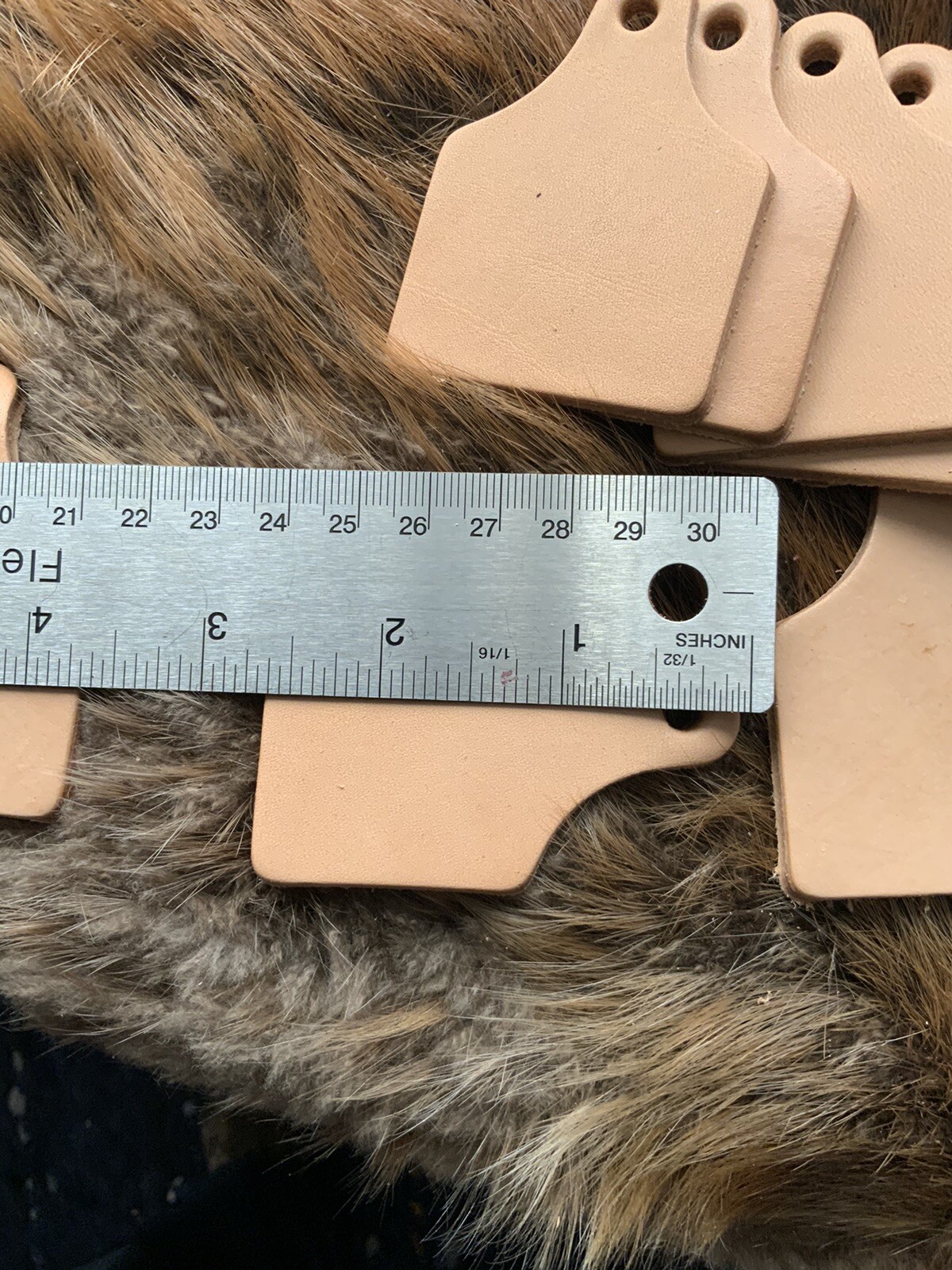 leather cow tag key fob blanks, 8 Ounce Veg Tan, Tooling, Craft, Fobs, Set Of 50