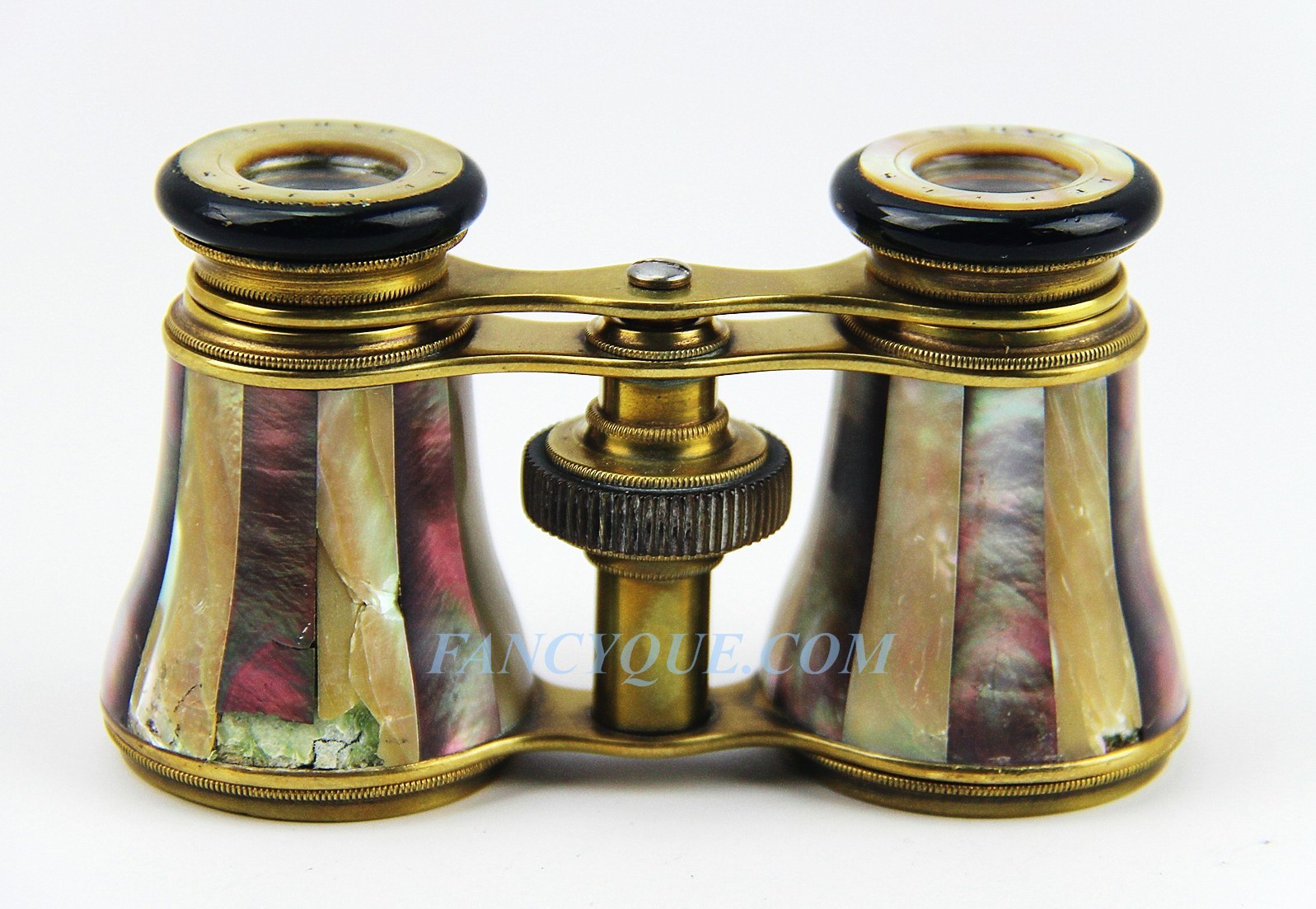 ANTIQUE FRENCH OPERA GLASSES WITH TWO TONE MOTHER OF PEARL # 62 CHIP