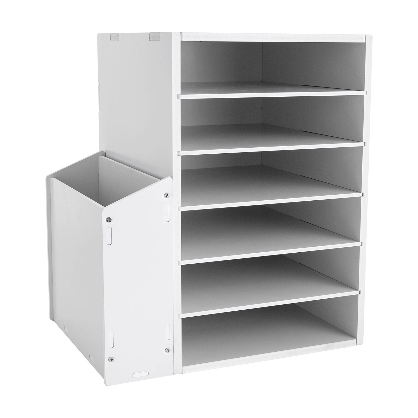 6 Compartments Desktop Organizer Desktop File Holder Rectangular File Organizer
