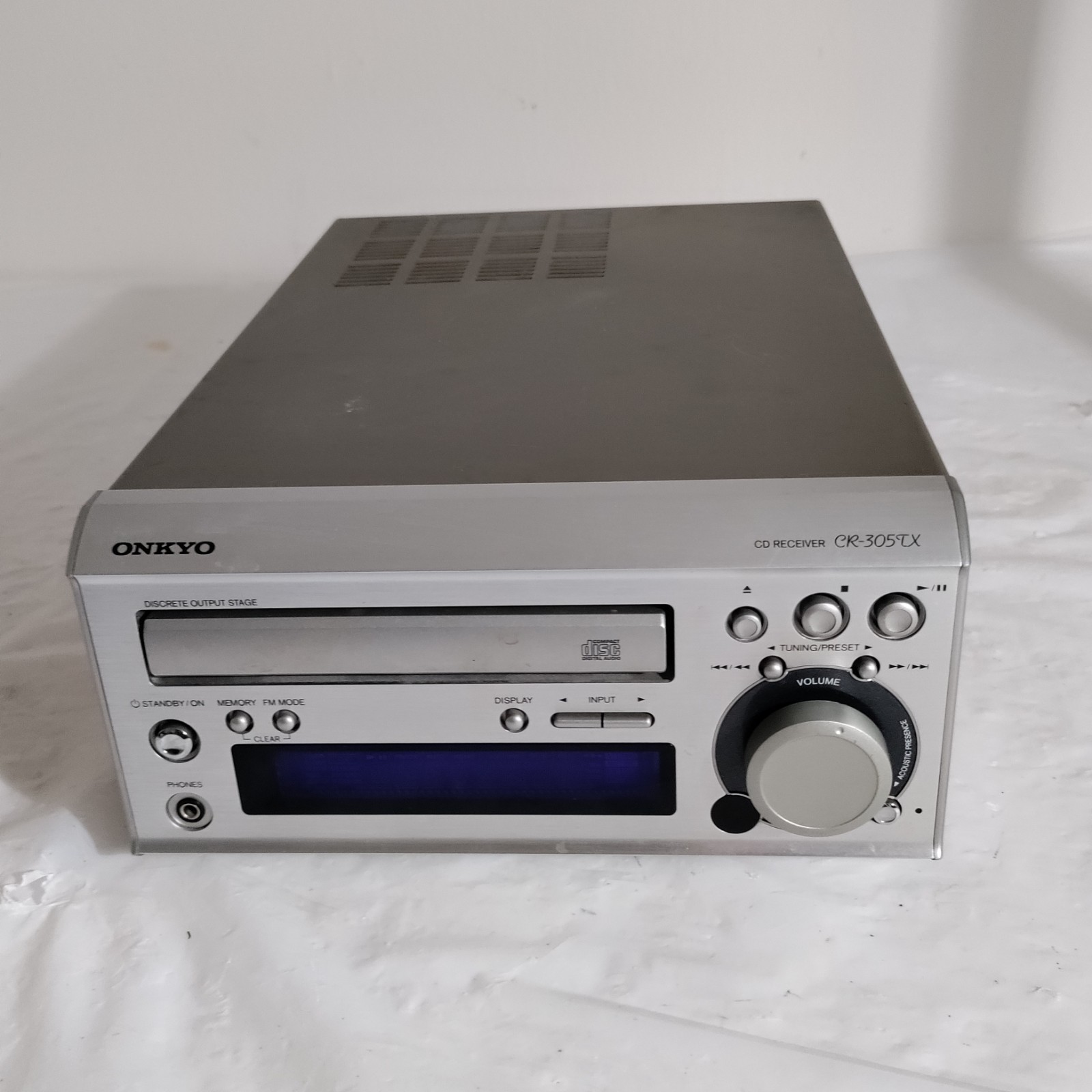 ONKYO CR-305TX CD RECEIVER Integrated Amplifier Mini System For Repair Or Parts