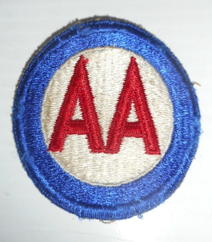 WWII World War Two Era Army Anti-Aircraft Command Patch 2-1/2" diameter