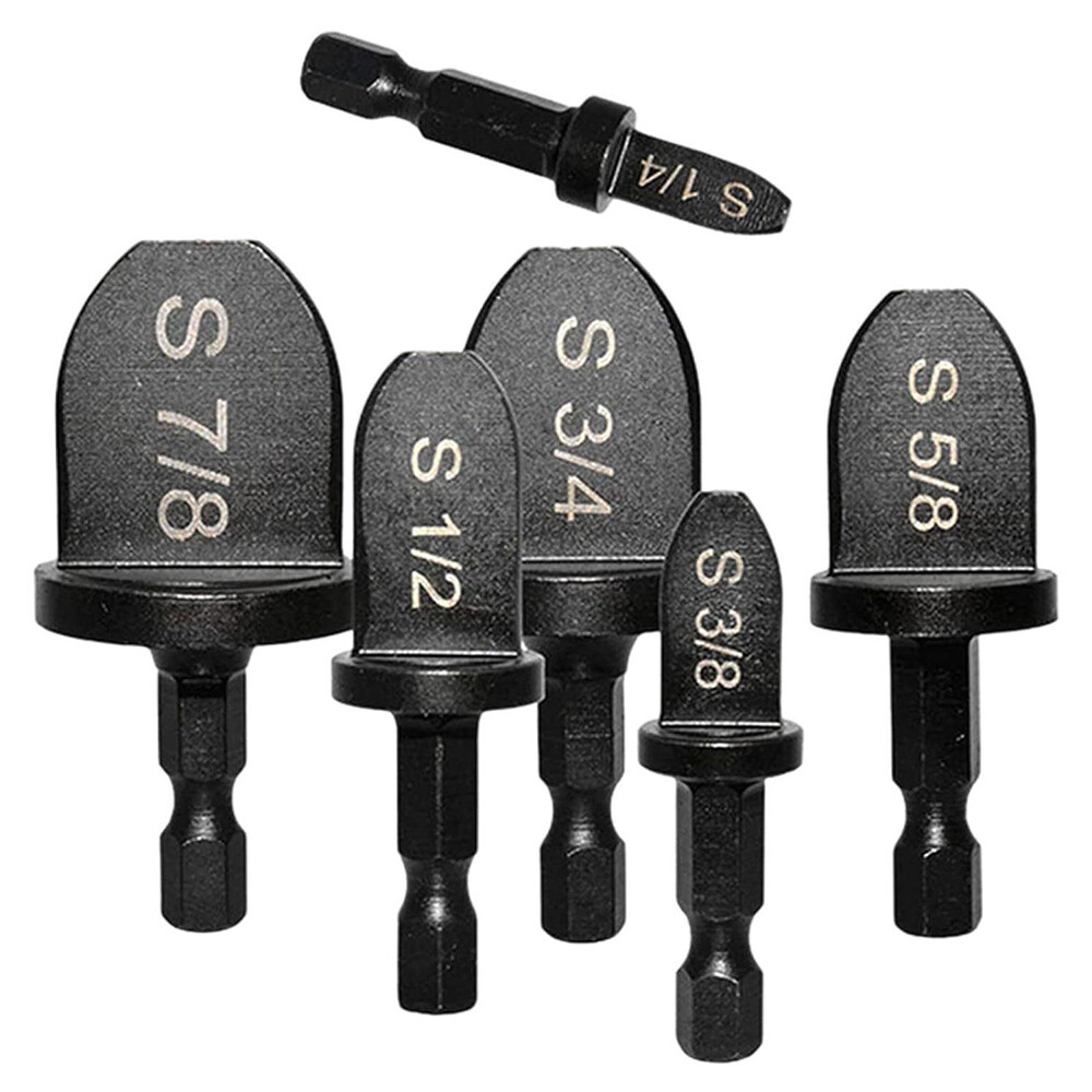 6x Swaging Tool Drill Bit Set Air Conditioner Copper Pipe Flaring Tube Expander✲