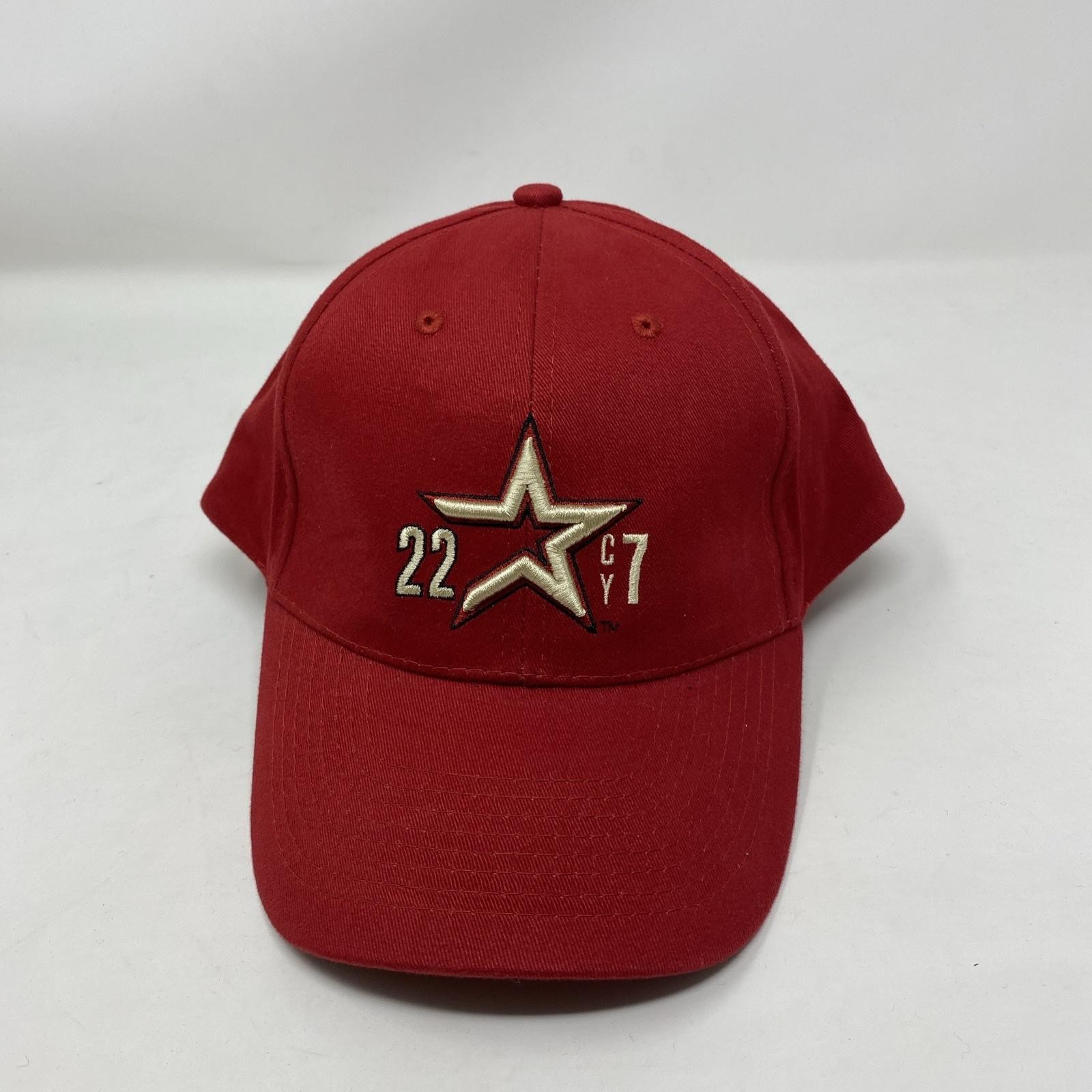 Houston Astros Hat Cap Red Adjustable Mens One Size Red 22 CY Baseball